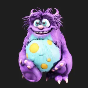 Silly Monster with Big Feet