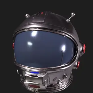 Retro-Futuristic Space Helmet