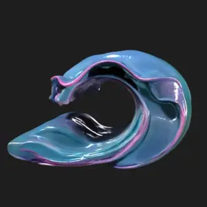 Ethereal Wave Sculpture